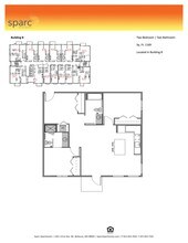 2x2 Building B & D B-917 floor plan